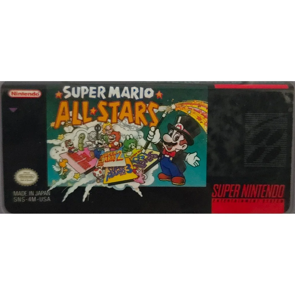 Nintendo SNS-4M-USA Super Mario All-Stars‎ SNES Game with Manual NTSC-U